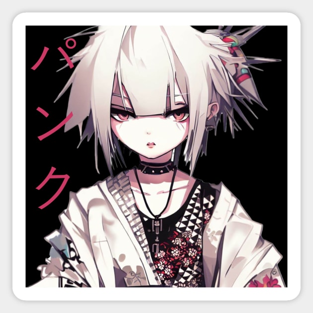 Edgy anime girl top
